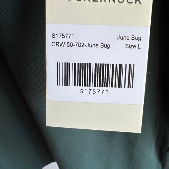 NWT Tuckernuck Dark Green Cotton Shirt Size Large - Picture 3 of 5